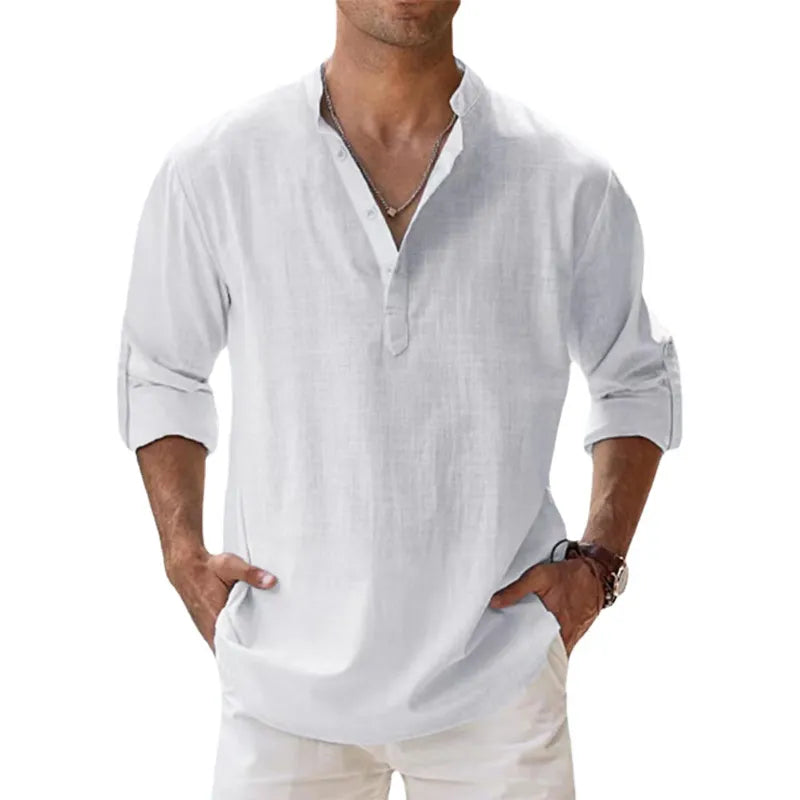 TIRRENO® Cotton Linen Shirts Casual