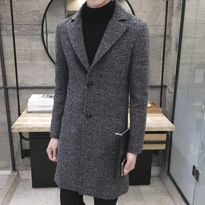 TARIQ® Men's Wool Overcoat