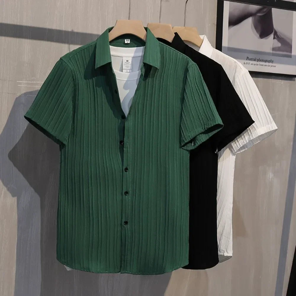 SALVANINI® Turn Down Collar Summer Shirt
