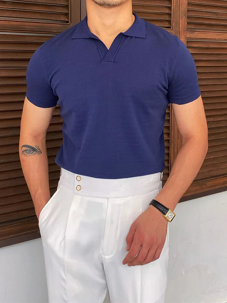 LIVORNO® Casual Men Polo Shirt
