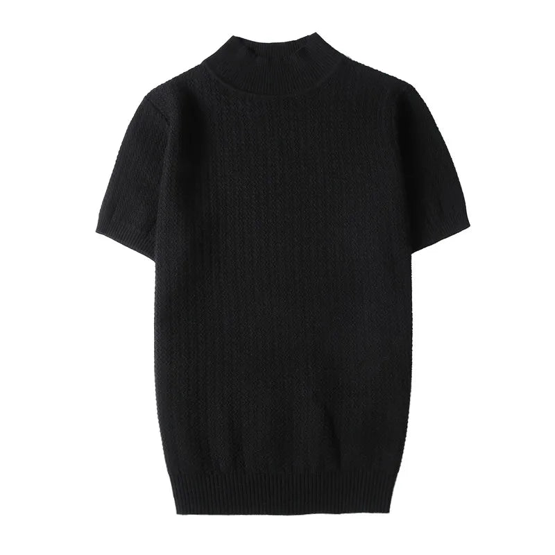 GRANDINI® Men Short Sleeve Knitted Sweater