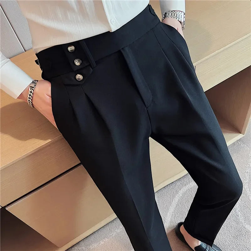 ARLINGTON® 2024 British Style High Waist Slim Fit Suit Pants for Men