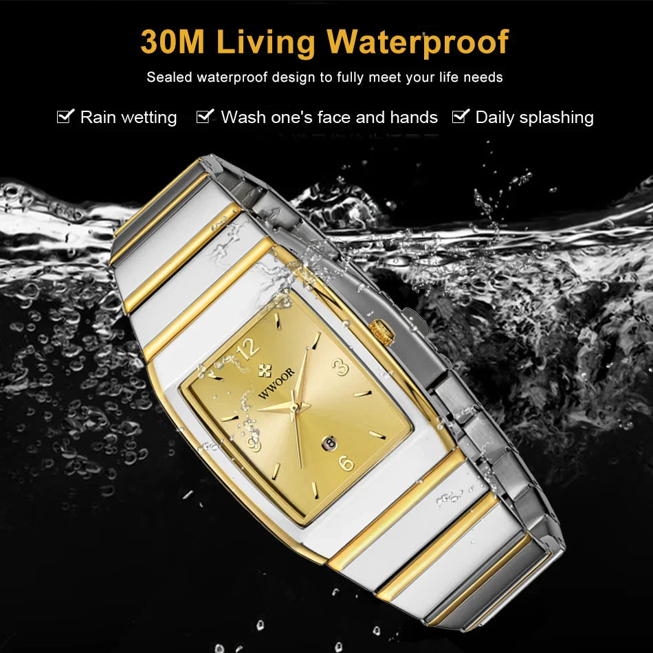 LYON®  Luxury Man's Square Watch