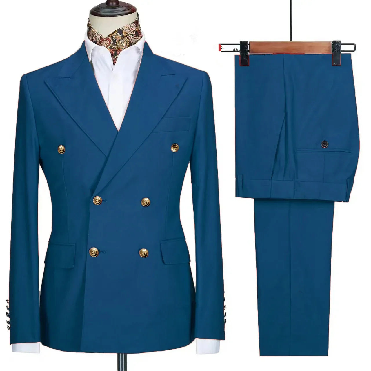 RENNEI® Slim Fit Suit Blazers Jacket Pants