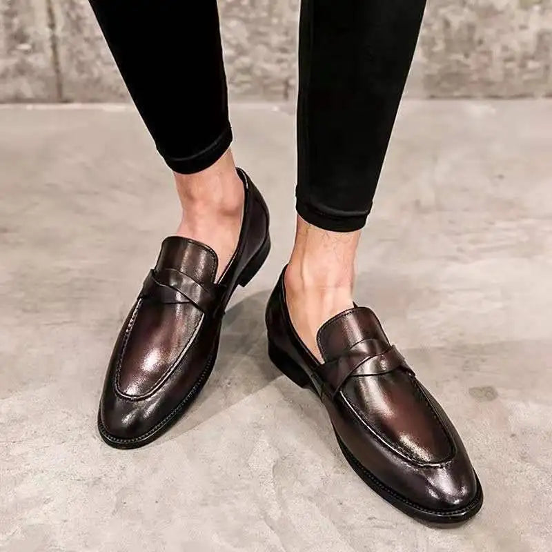 ITALO® Casual Leather Male Loafers