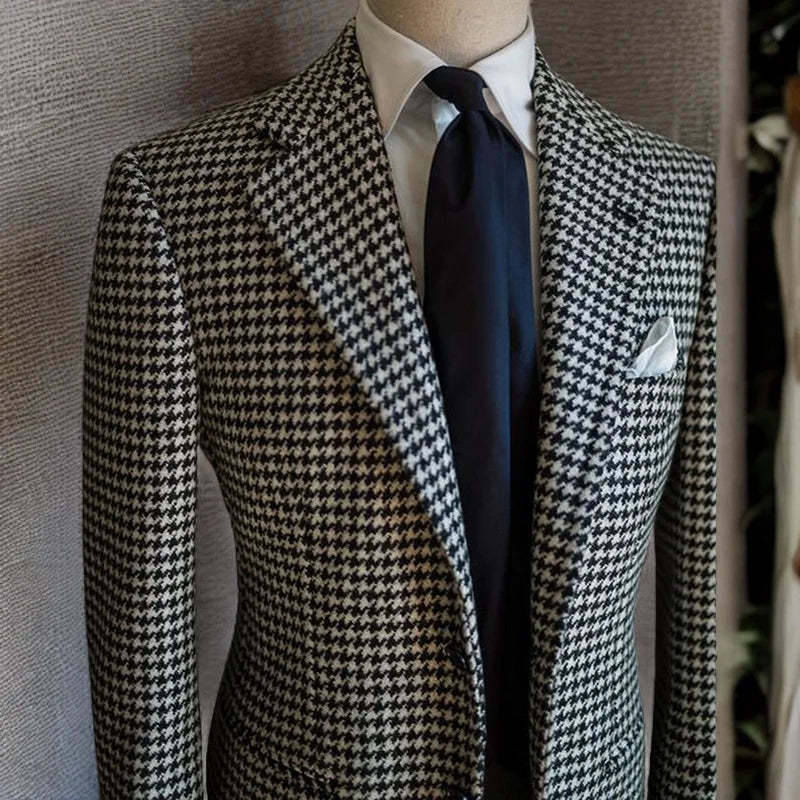 VIKTOR® Plaid Notched Lapel Suit Jacket