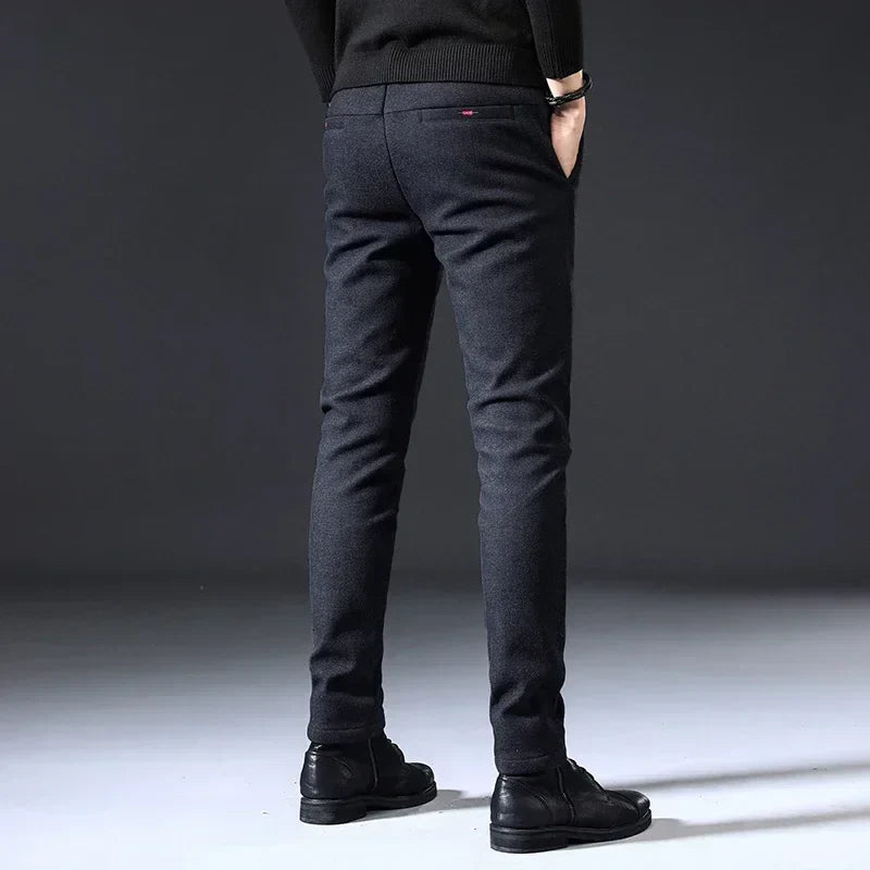 HARLOW® Men’s Autumn & Winter Stretch Pants – Classic Slim Fit Trousers
