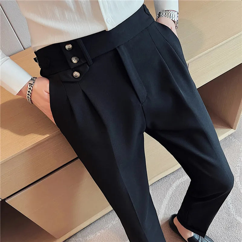 ARLINGTON® 2024 British Style High Waist Slim Fit Suit Pants for Men