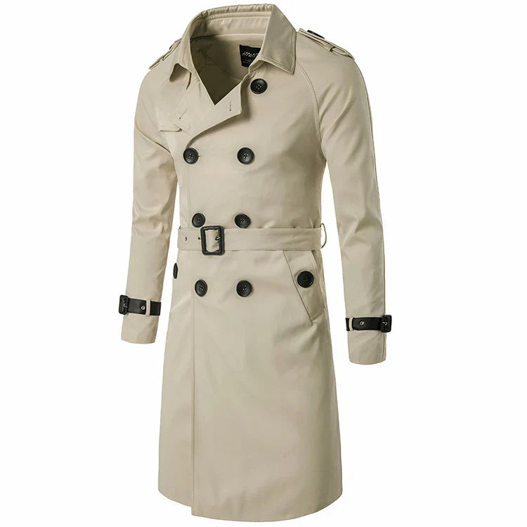 PANNOS®  Long Trench Coat with Belt
