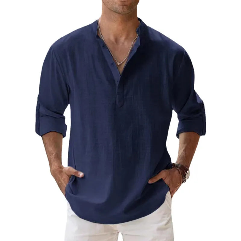 TIRRENO® Cotton Linen Shirts Casual
