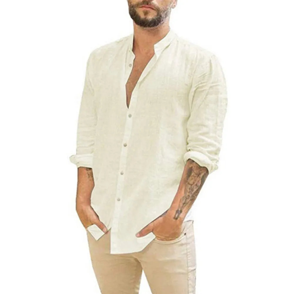 SAN MARINO® Cotton Linen Summer Shirt for Men´s