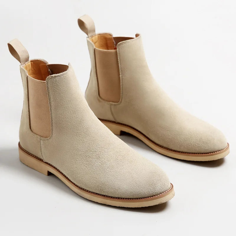 MANI® Retro Suede Genuine Leather Chelsea Boots for Men
