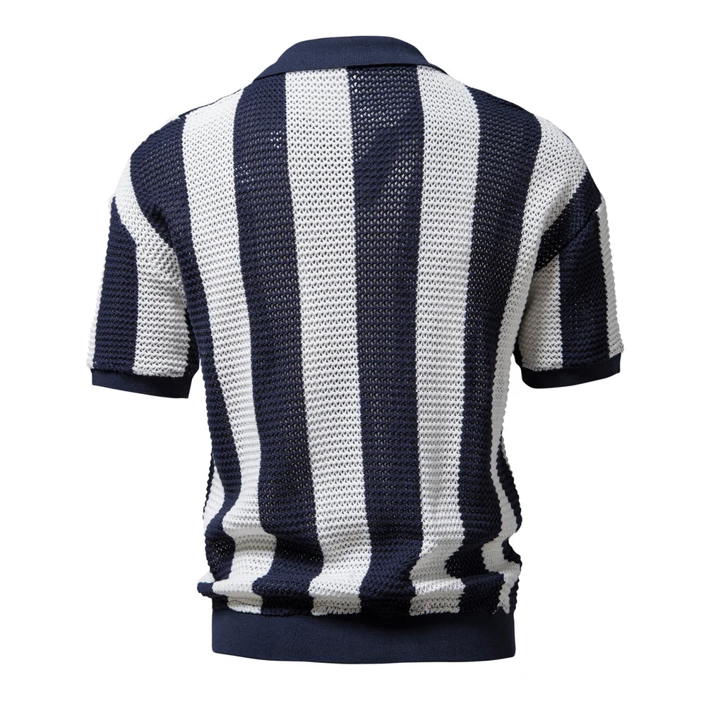 KOSTAS®  Cotton Hollow Out Polo Shirt