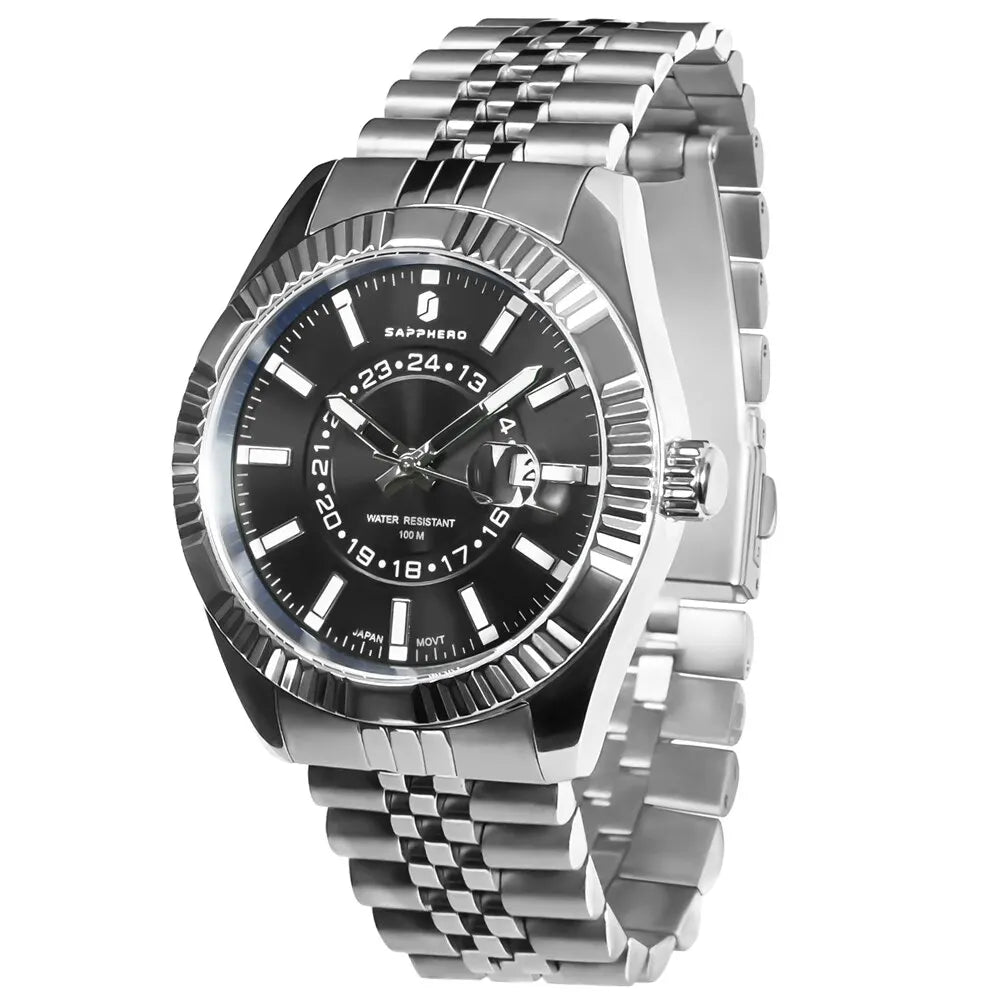 JACQUES LORET® Minimalist Quartz Dress Watch