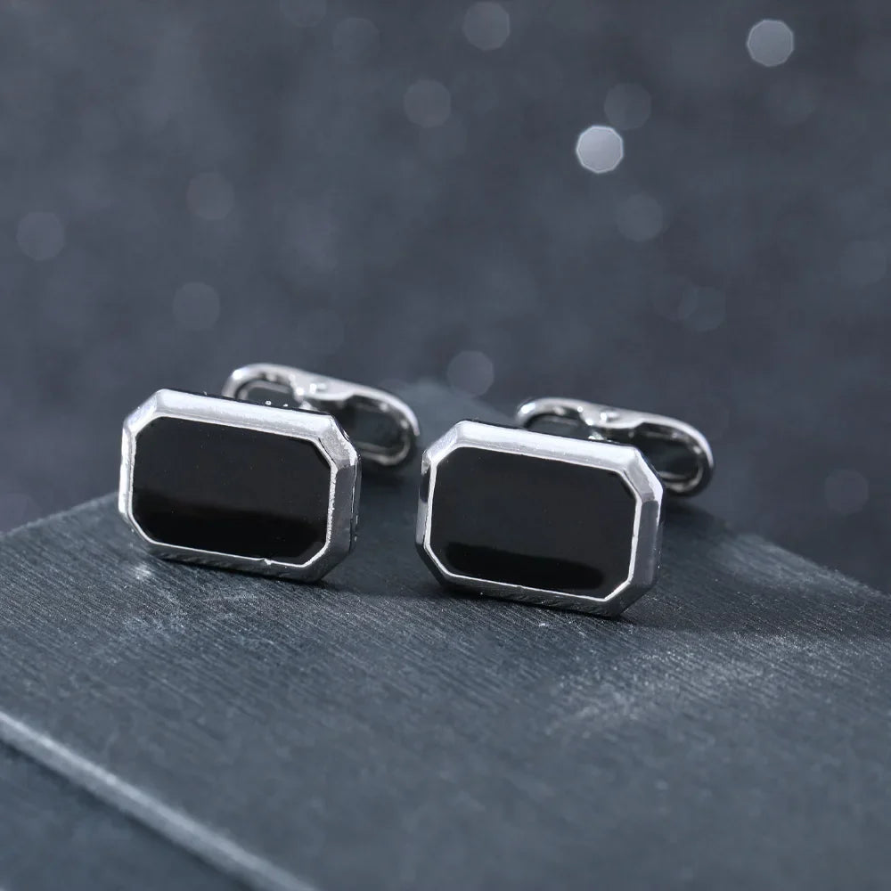MONTEBELLO® Classic Square Zinc Alloy Cufflinks for Men