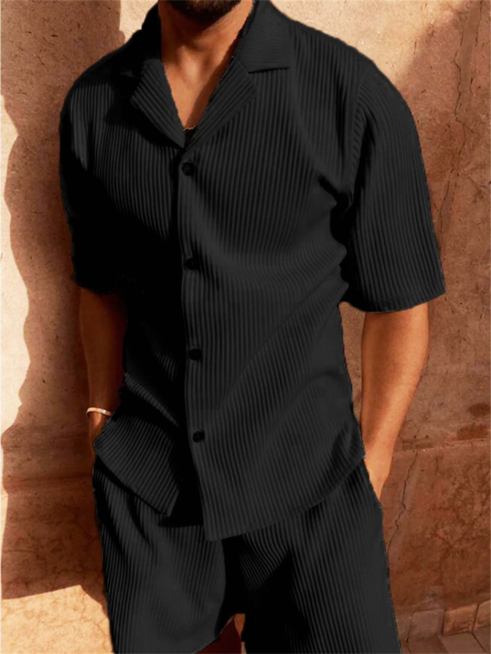 DMITRI® Solid color corduroy casual set
