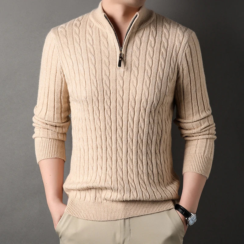 ENRICO®  Winter Men's Quarter Zip Sweater