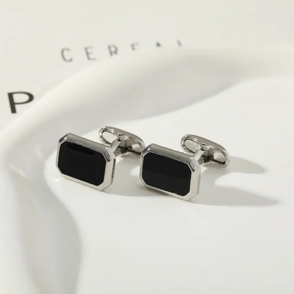MONTEBELLO® Classic Square Zinc Alloy Cufflinks for Men