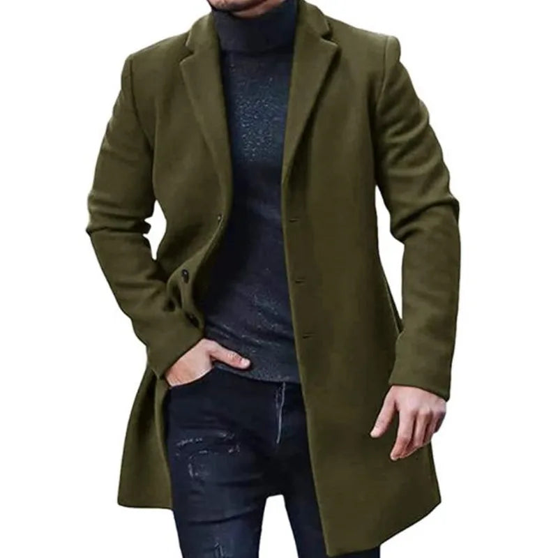 URBANNO® Solid Color Streetwear Jacket for Men