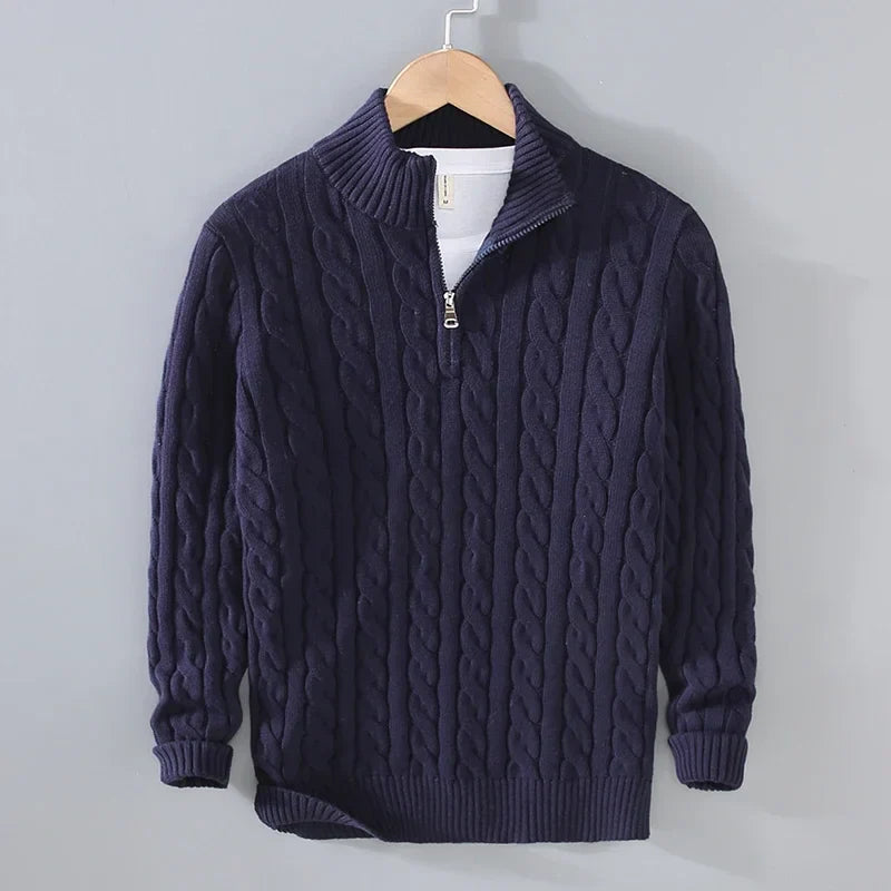 LUCERNE® Sweater – 100% Cotton Knitted Elegance