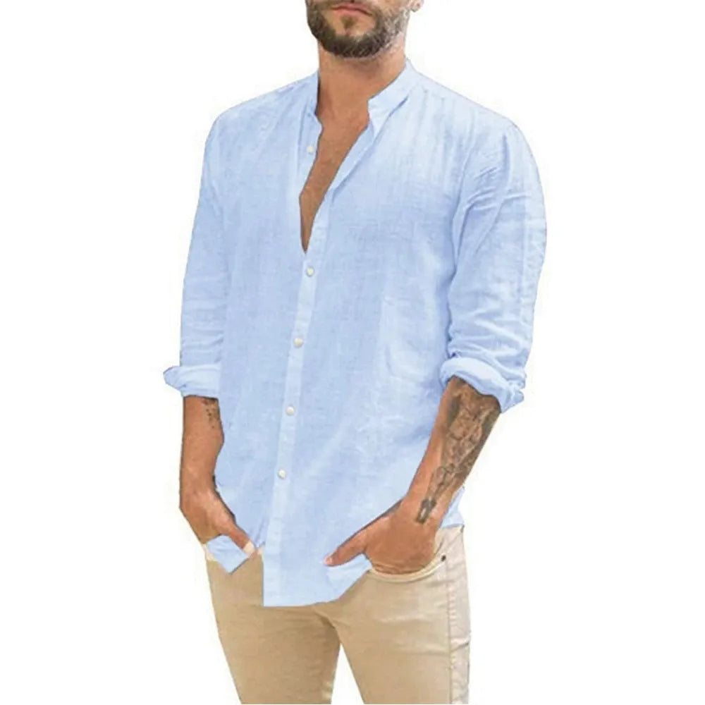 SAN MARINO® Cotton Linen Summer Shirt for Men´s