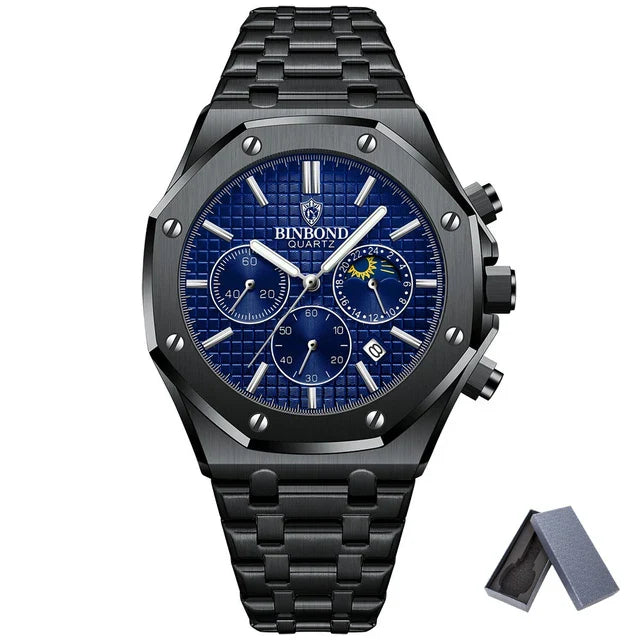 BINBOND® Luxury Luminous Stainless Steel Watch