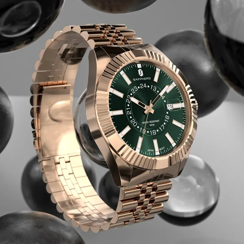 JACQUES LORET® Minimalist Quartz Dress Watch