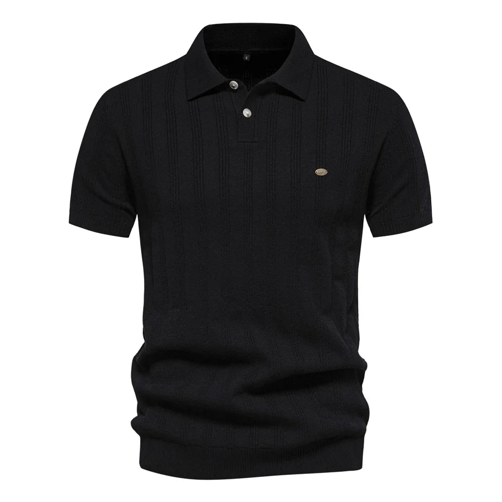 GUSTAV® Textured Polo Shirt
