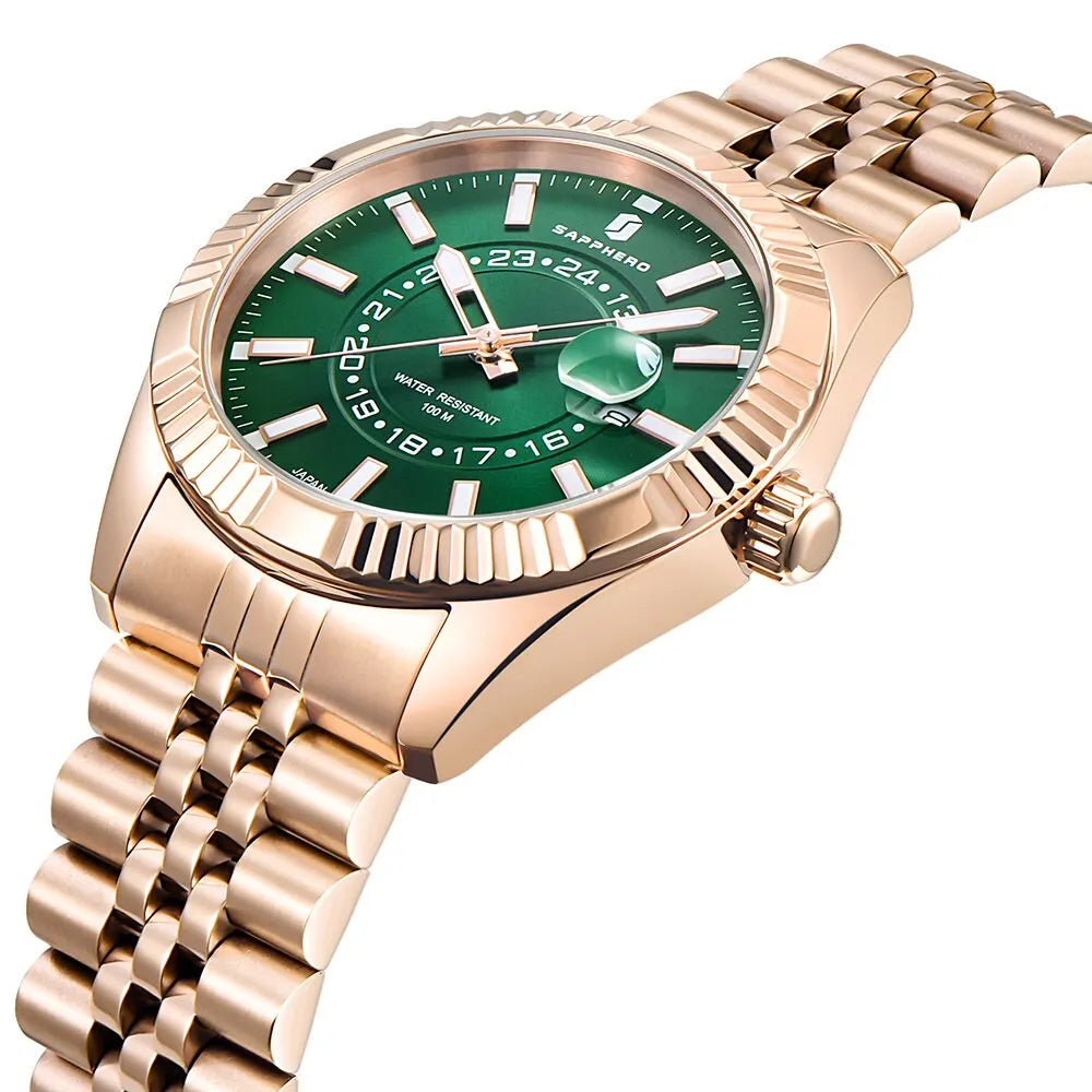 JACQUES LORET® Minimalist Quartz Dress Watch