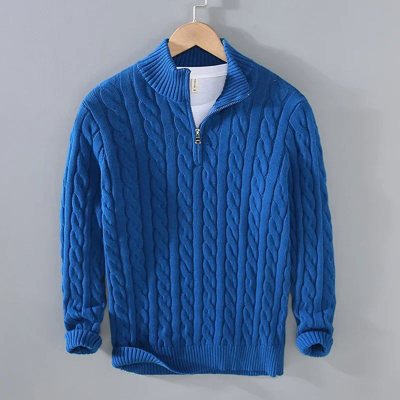 LUCERNE® Sweater – 100% Cotton Knitted Elegance