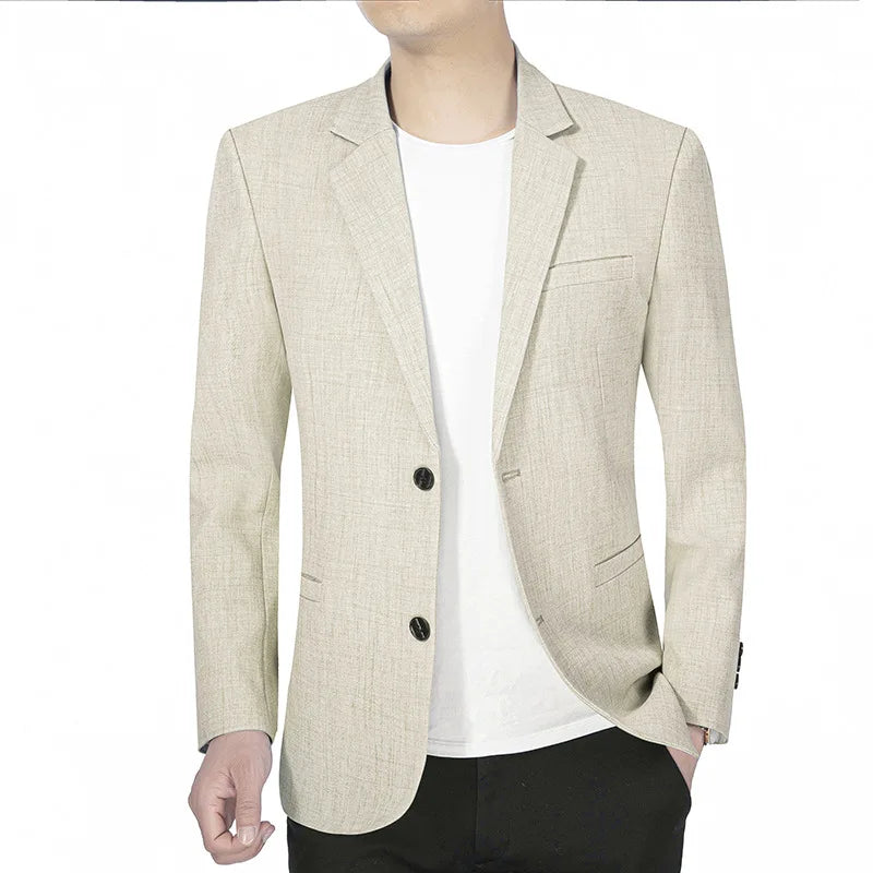 BRANDFORD® Men's 2024 Slim Suit Jacket – Lightweight Business Casual Blazer for Spring & Autumn