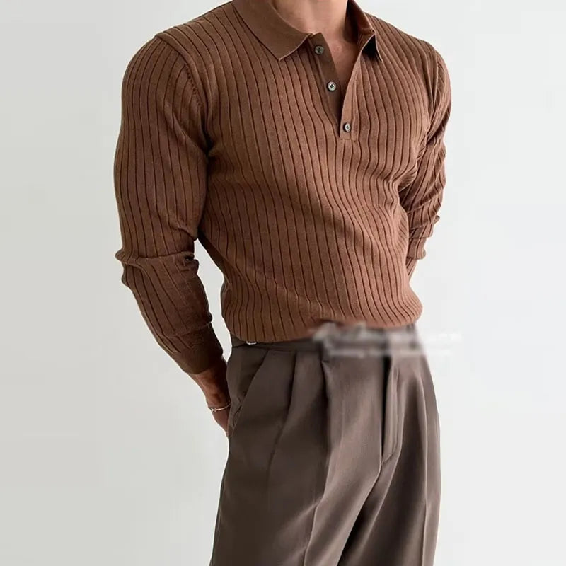 PACCINO® Men´s Long Sleeve Polo Shirt