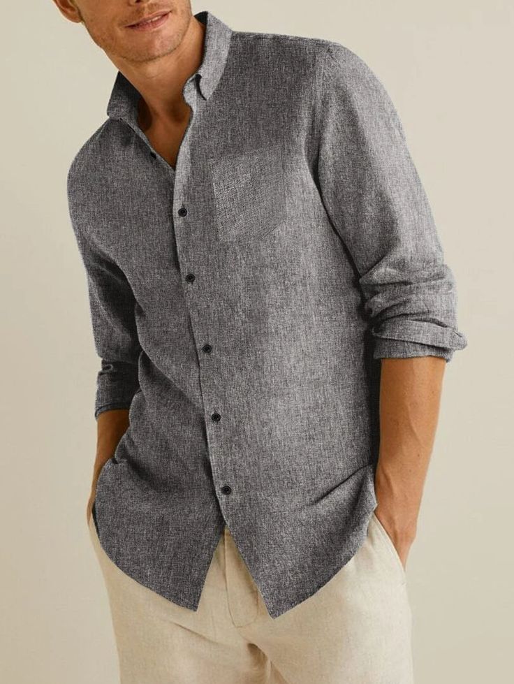 ESPARANO® Summer Linen Shirt