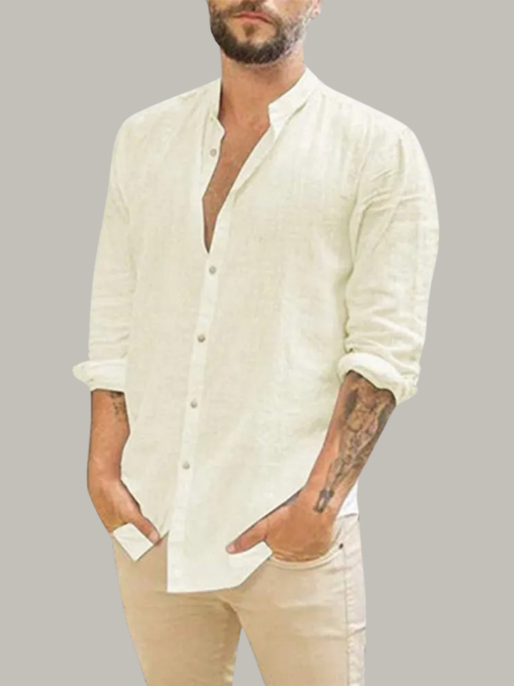 SAN MARINO® Cotton Linen Summer Shirt for Men´s