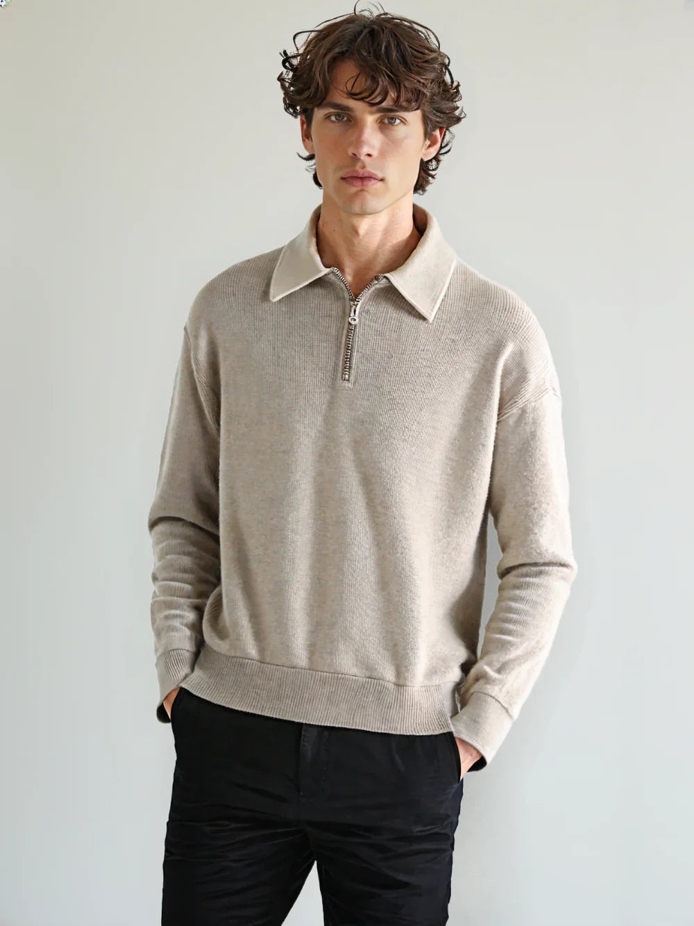 CALORÉ® Men's Polo Pullover Sweatshirt