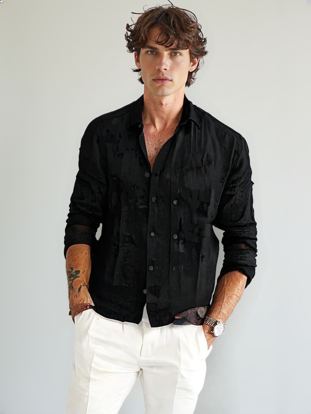 ESPARANO® Summer Linen Shirt