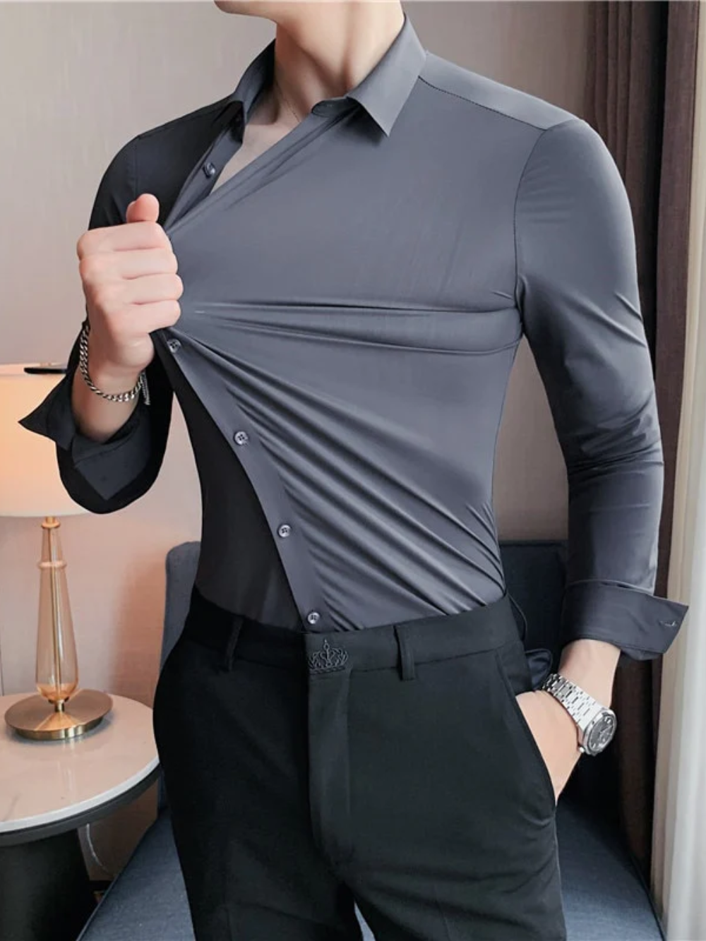 CECATTO® Stylish Men's Elastic Shirt