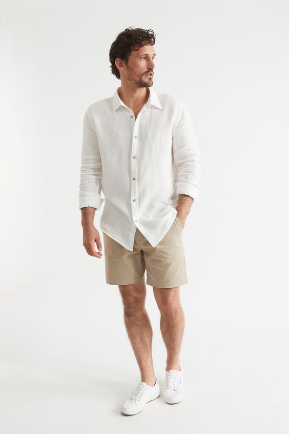 ESPARANO® Summer Linen Shirt